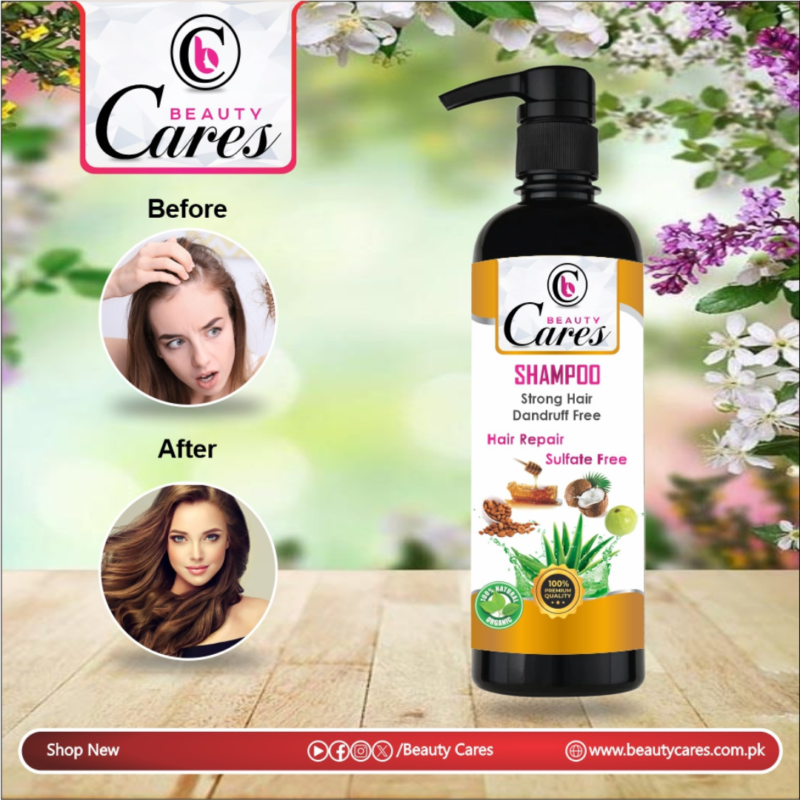 Beauty Cares Shampoo – Strong Hair & Dandruff-Free (Sulfate-Free) Design